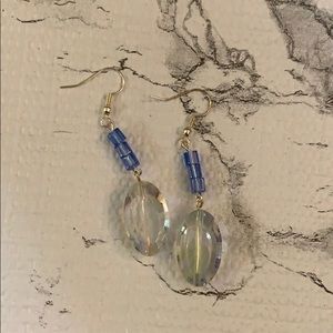 Teal dangle earrings ✨✨